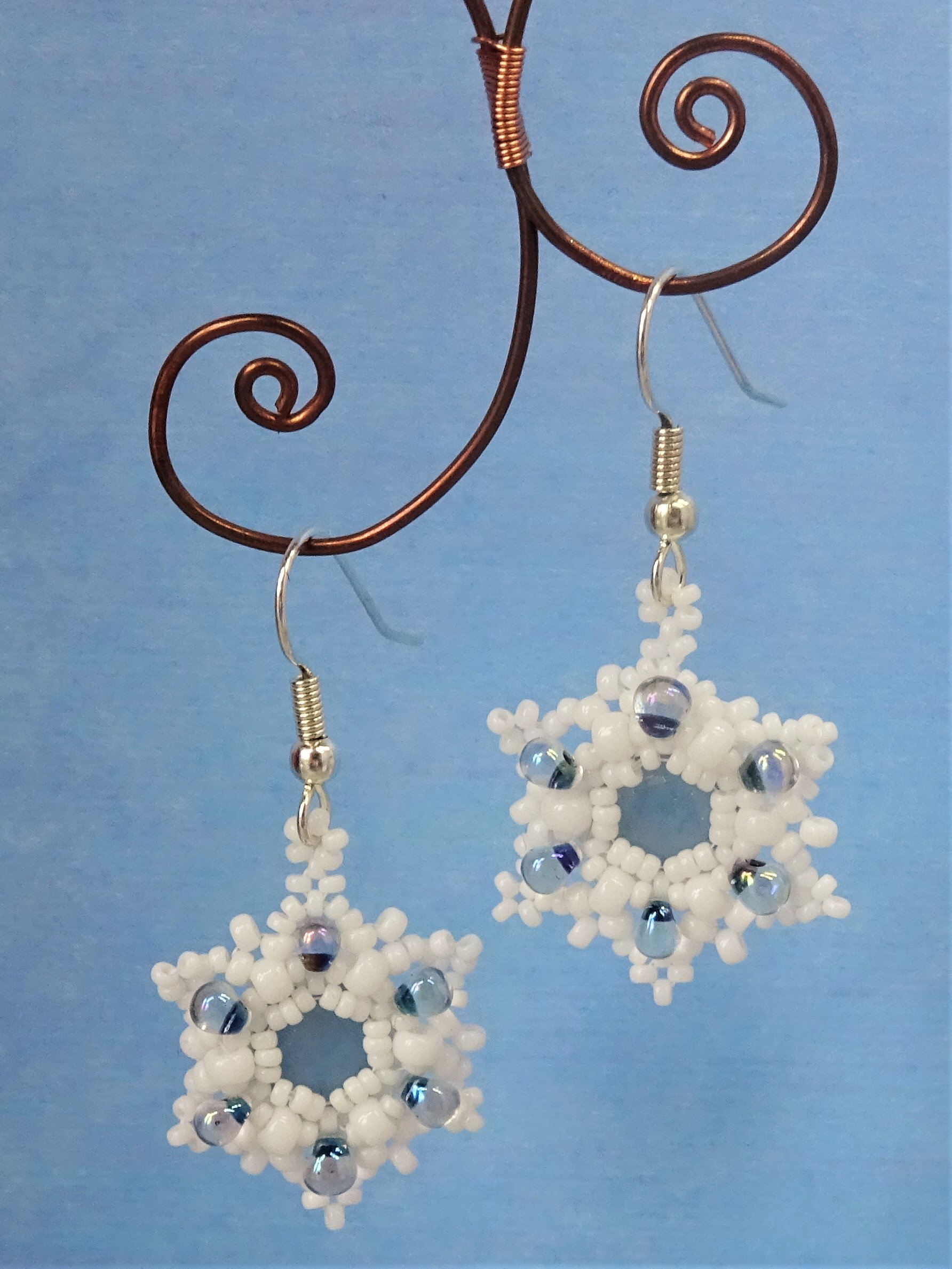 Sparkling Snowflake Earrings Tutorial - Payhip