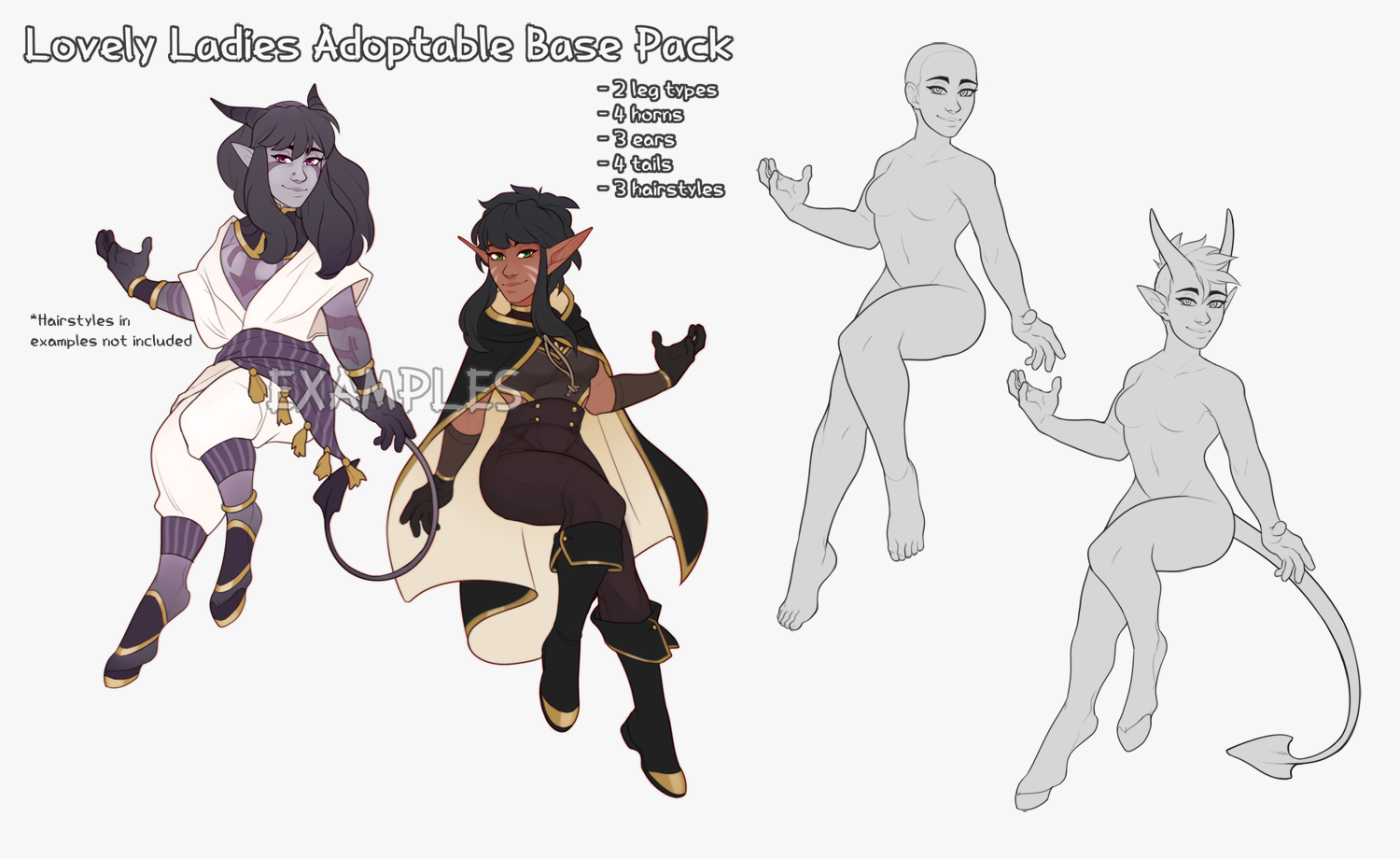 [UPDATED] Lovely Ladies Adoptable Base Pack - Payhip