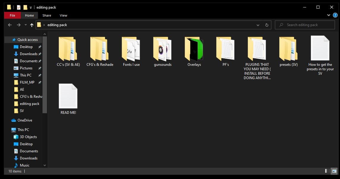 Editing Pack V1 - SV & AE [READ DESC] - Payhip