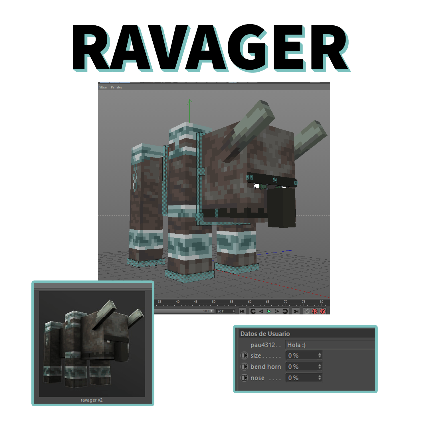 Minecraft c4d ravager rig - Payhip