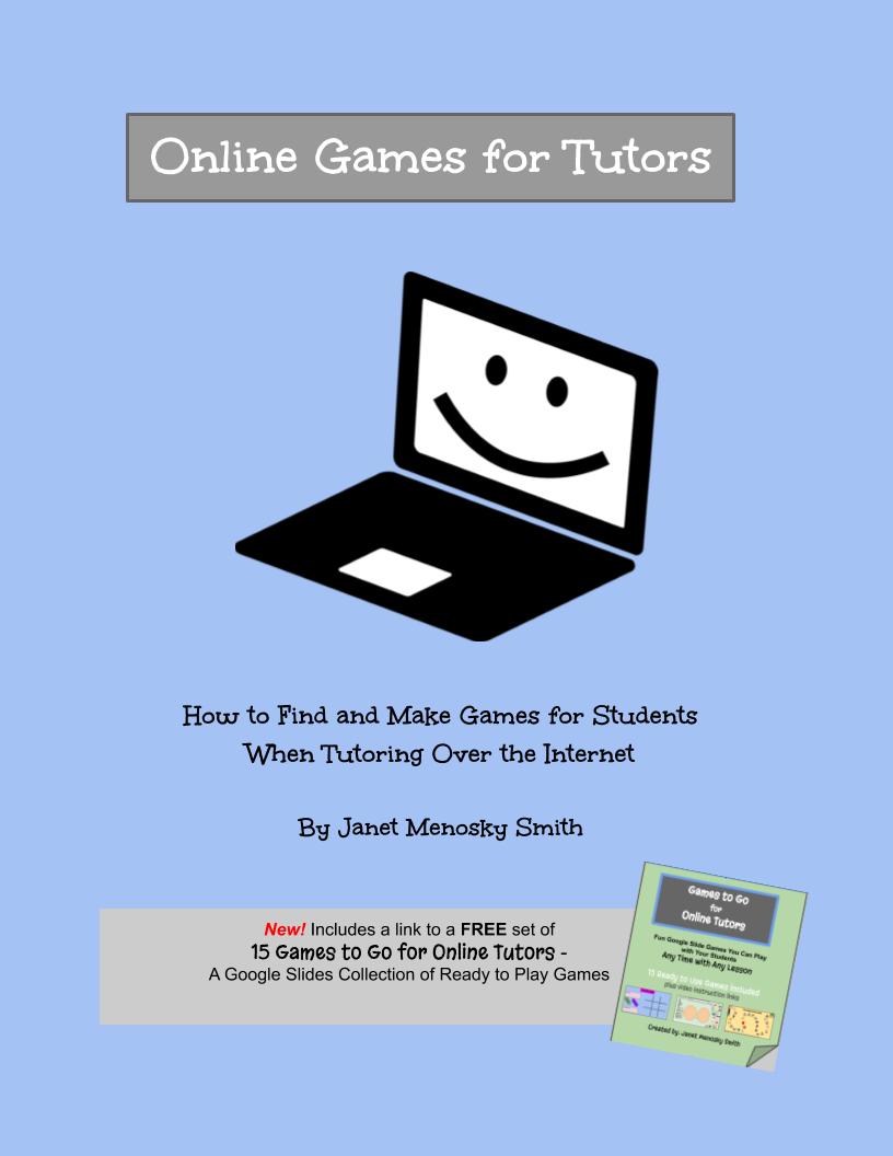 Online Games for Tutors: How to Find and Make Games for Students