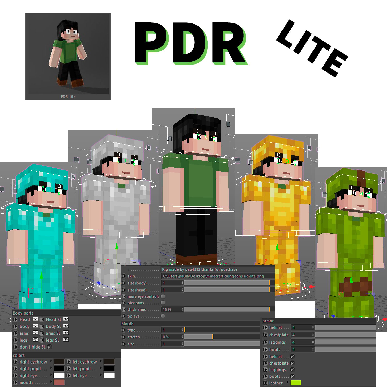 Minecraft Dungeons Rig (PDR LITE) - Payhip