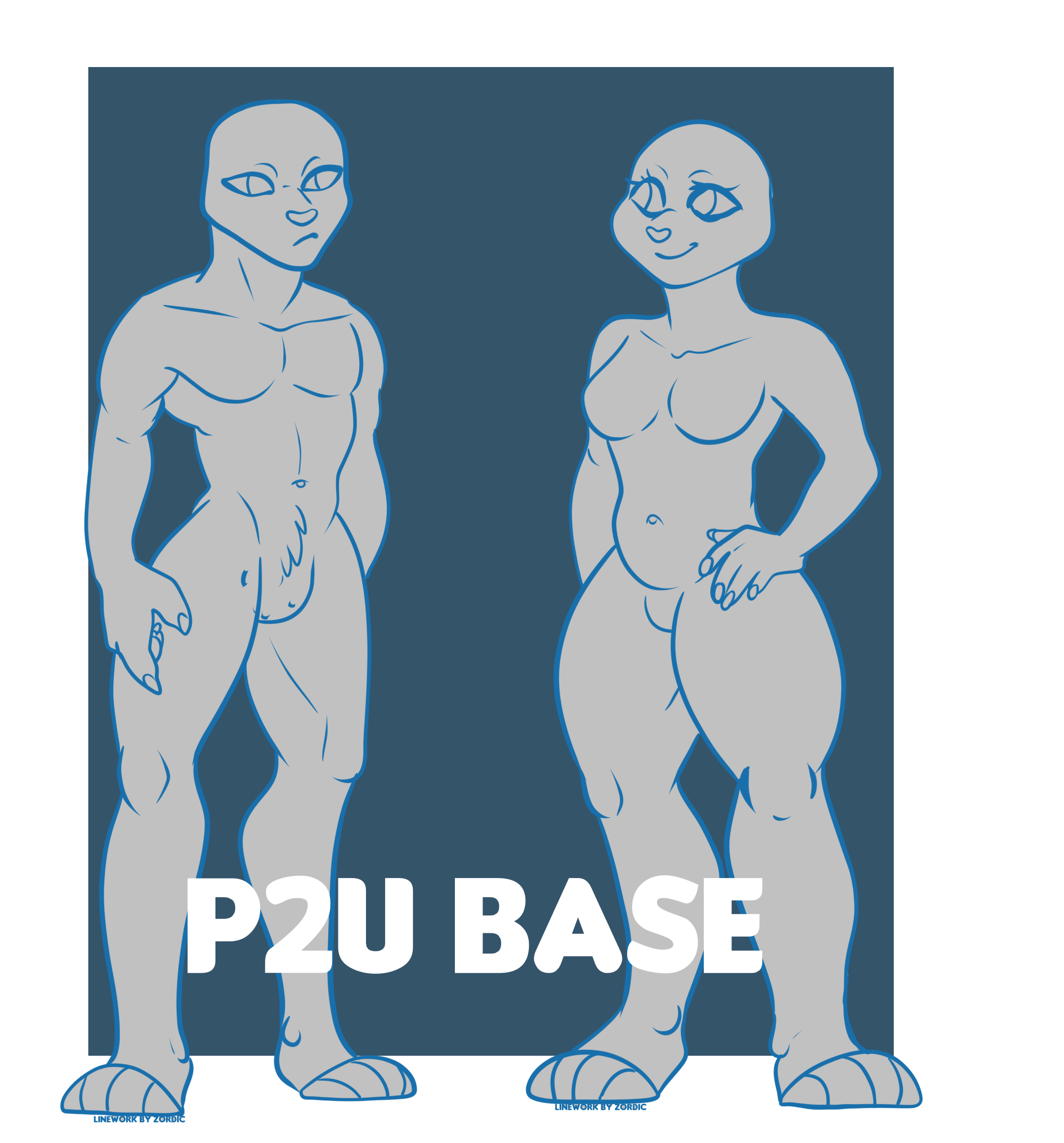 OLD Male and Female Body Base - Payhip