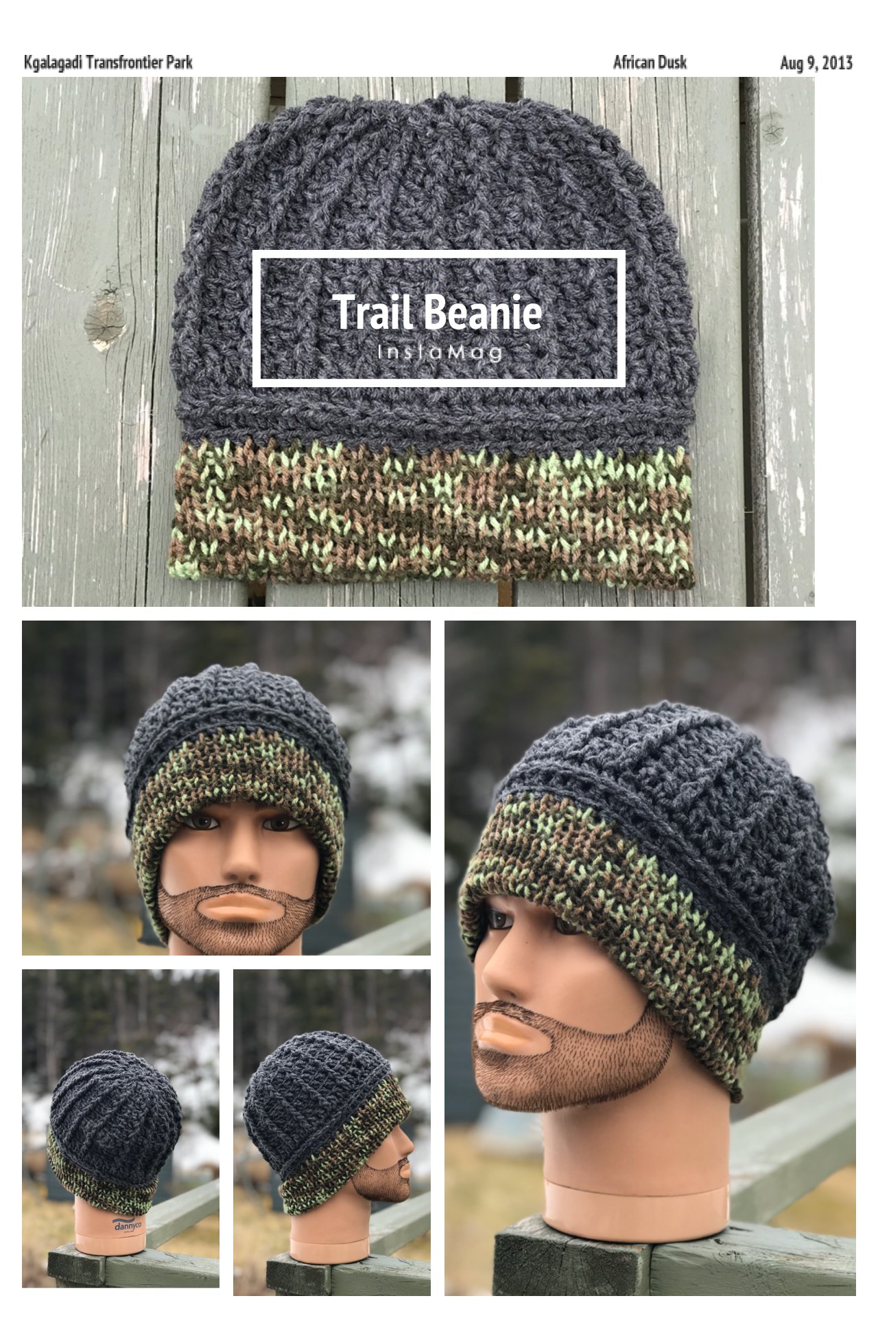 Men's Trail Beanie Addi King/Crochet Pattern - Payhip