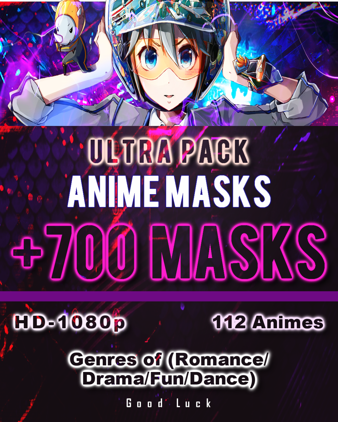 Lite Pack Anime Mask ( 700 Masks) - Payhip