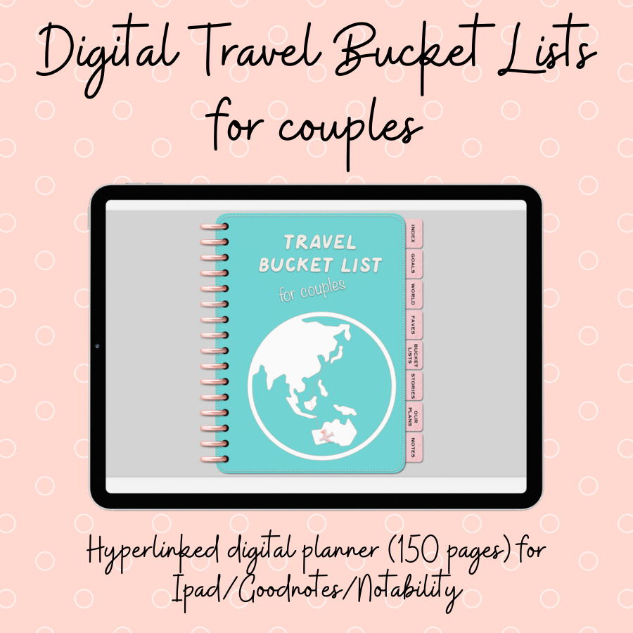 Digital Travel Bucket List for couples - Payhip