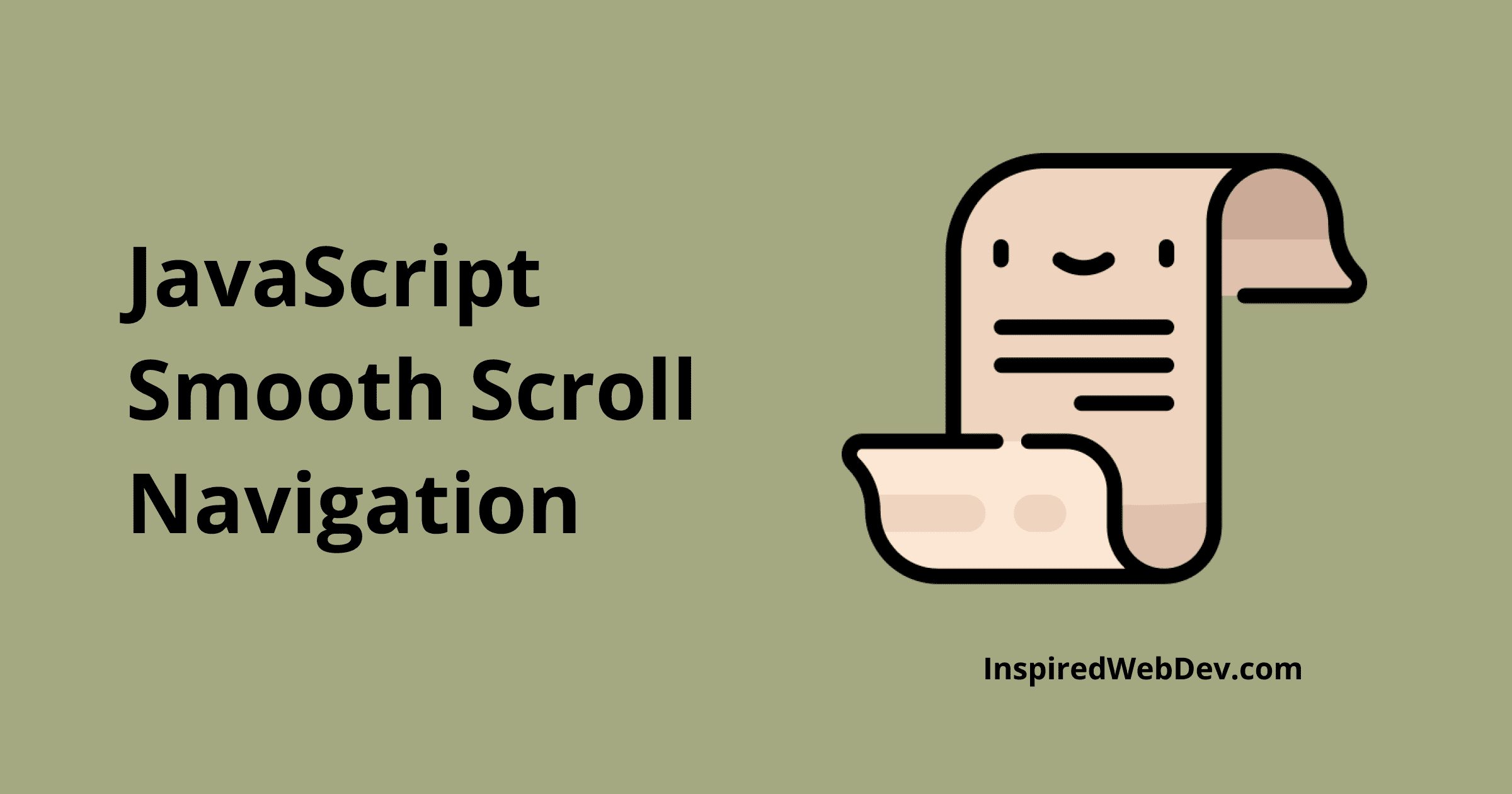JavaScript Smooth Scroll Navigation - InspiredWebDev - Payhip