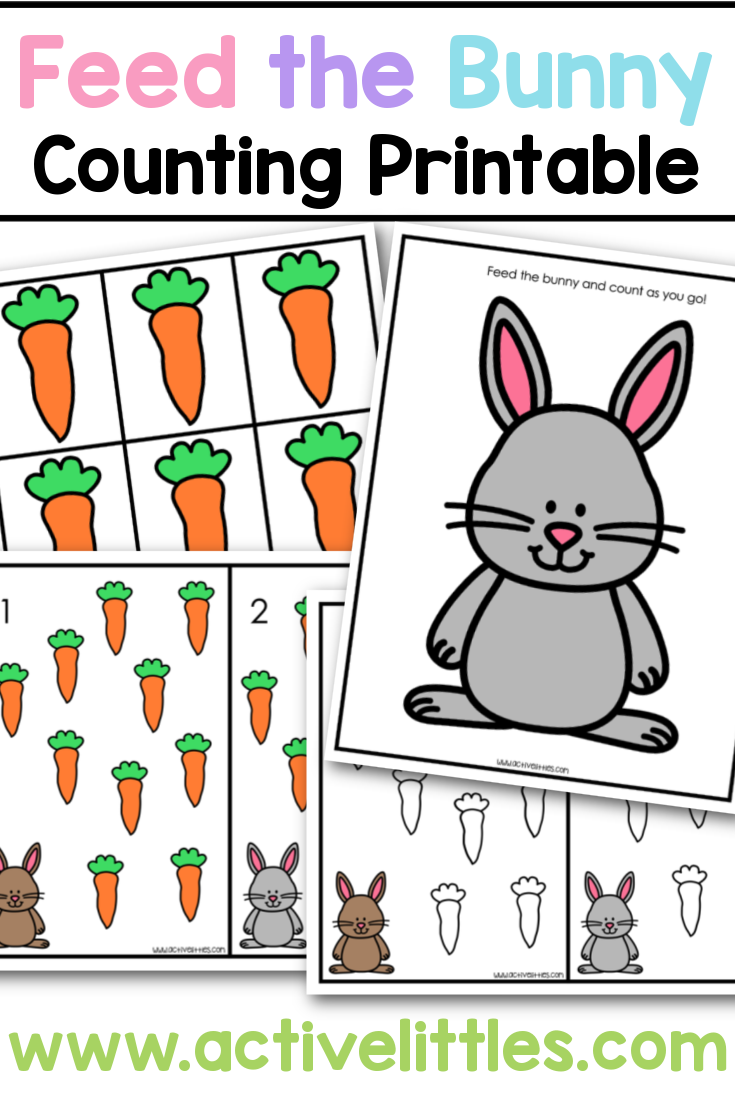 Feed the Bunny Easter Printable for Kids