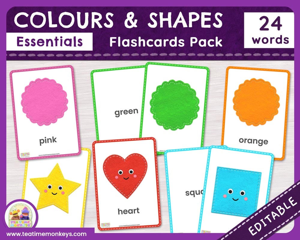 Kids Under 7: Colors Flashcards