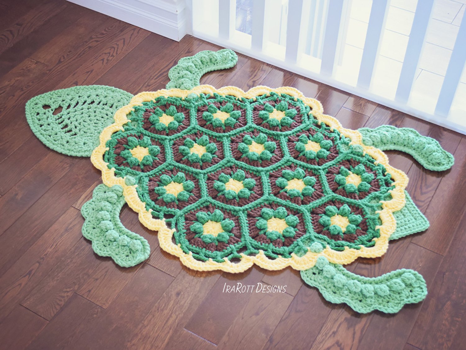 Turtle Rug Pattern CROCHET PATTERN Bubbles the Turtle Animal Rug - Payhip