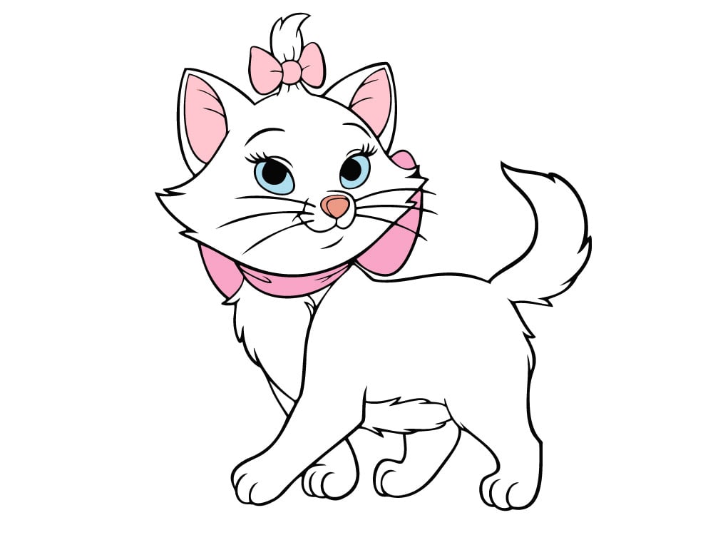 Marie Kitten Cat Hello Kitty, marie aristogatos, white, mammal