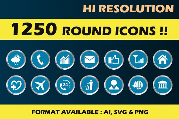 Mega pack 1800 Premium Icon 1250 Round Icon - Payhip