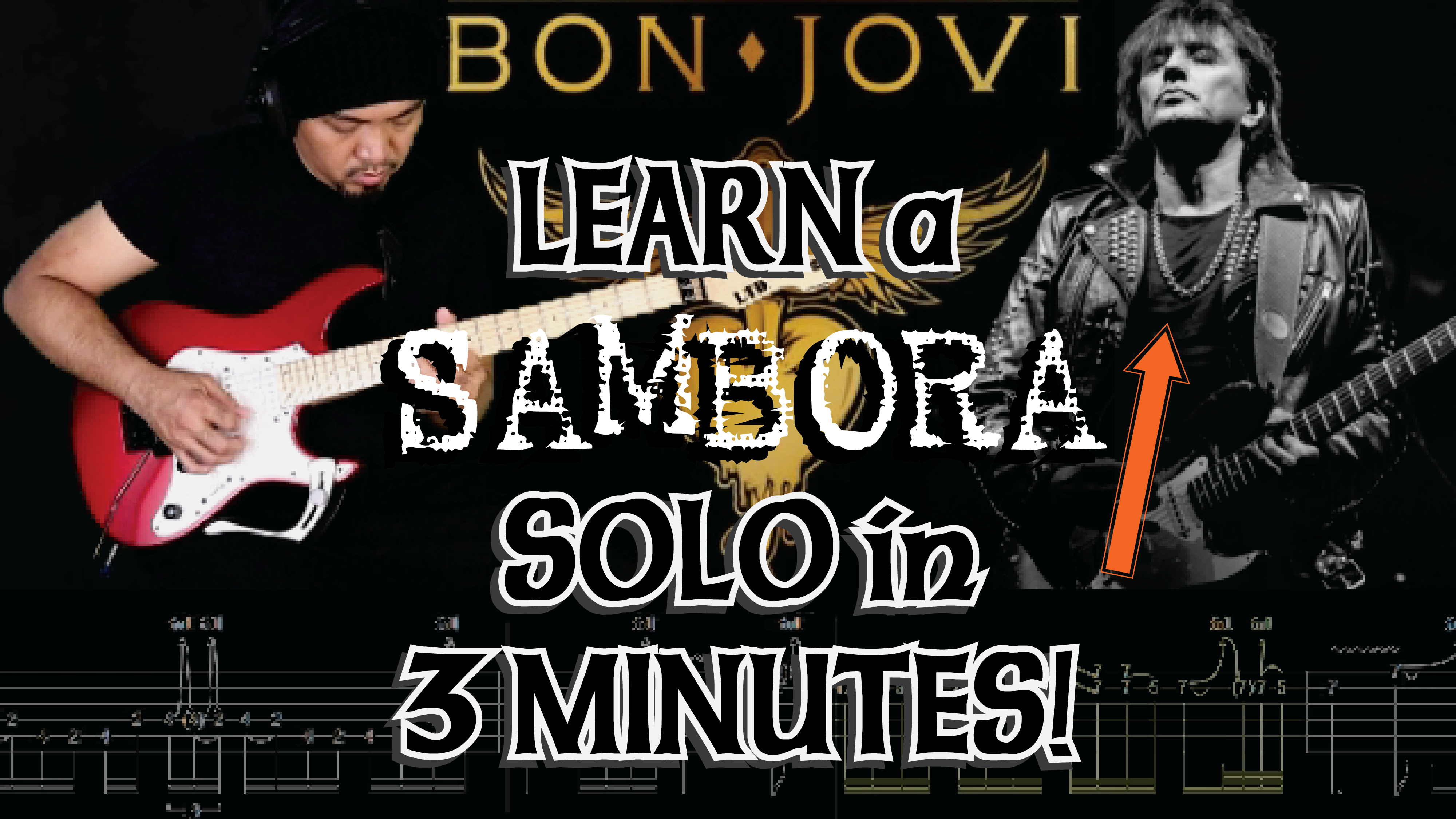 BON JOVI'S ALWAYS GUITAR SOLO Tabs, Guitar Pro7 File, and Backing Track ...