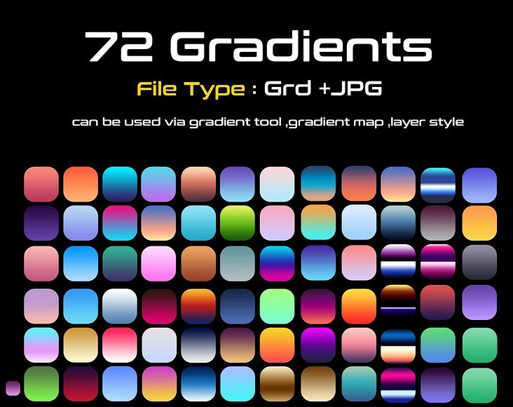 72 Gradients pack - Payhip