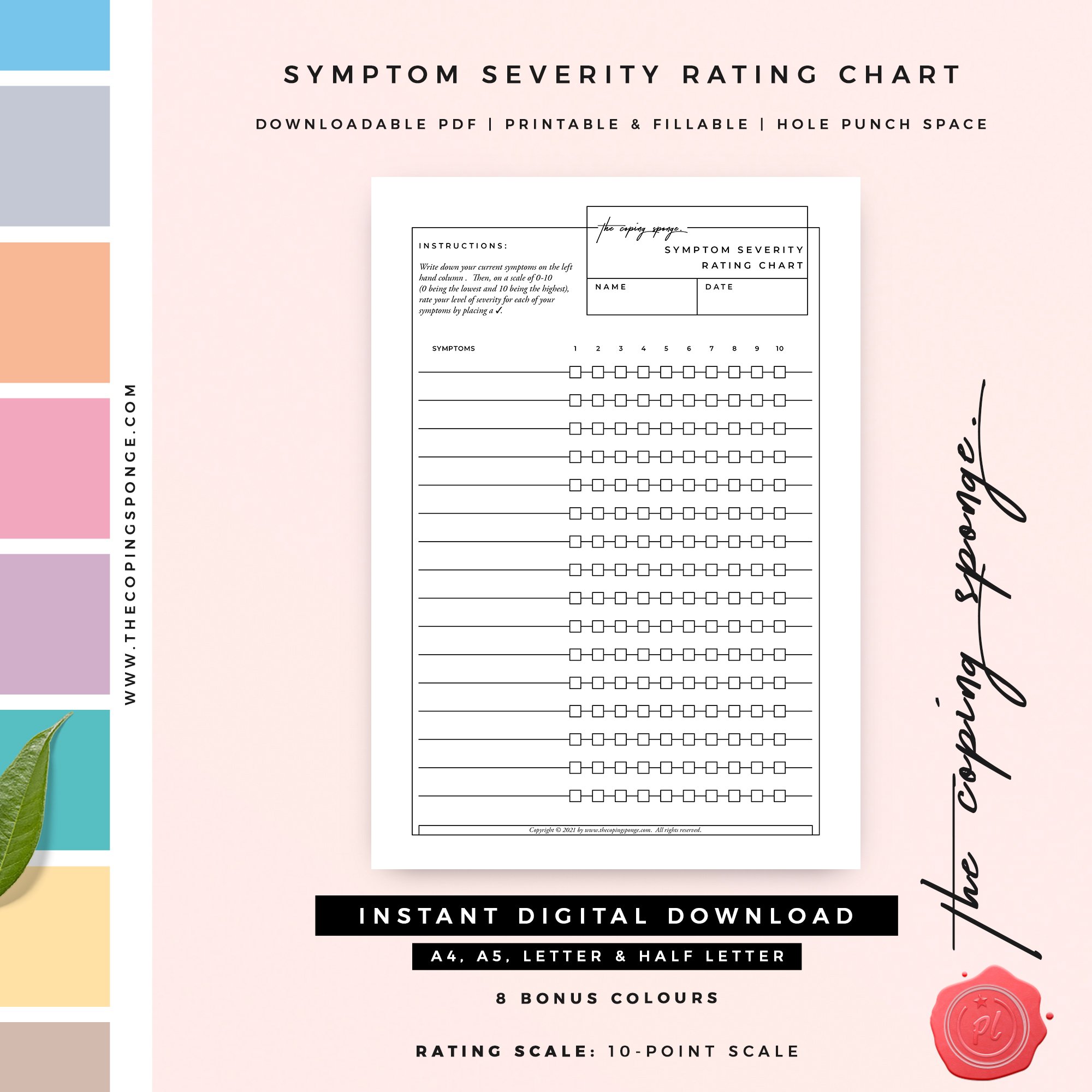 Symptom Severity Rating Chart Personal Use Payhip symptom-severity-rating-chart-personal-use-payhip