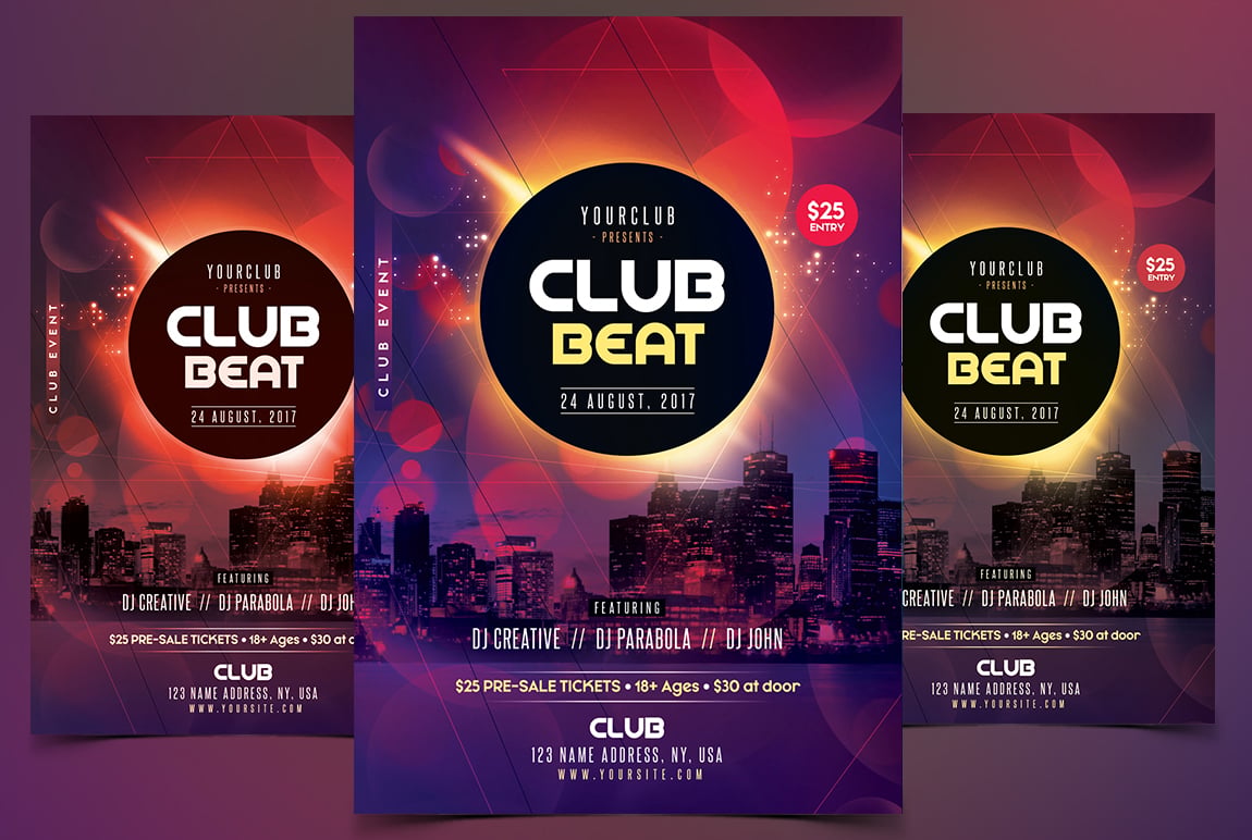 Event Flyer Template| Club Flyers| PSD Template - Payhip