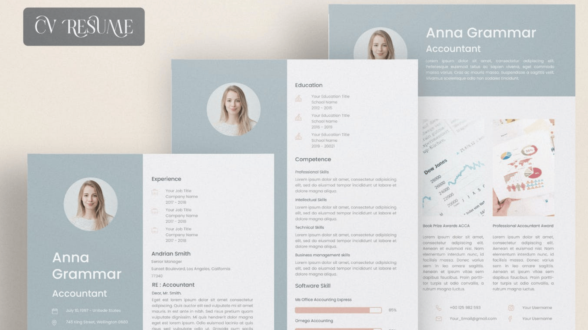 Resume CV Portofolio Template - Payhip
