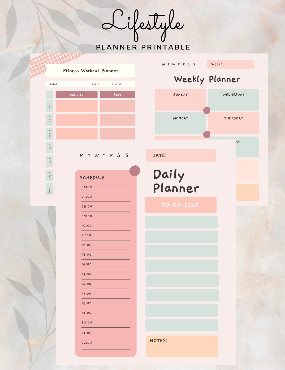 The ultimate life planner printable bundle, daily planner, weekly planner,  goal planner, meal planner, habit trackers, fitness planner - Payhip