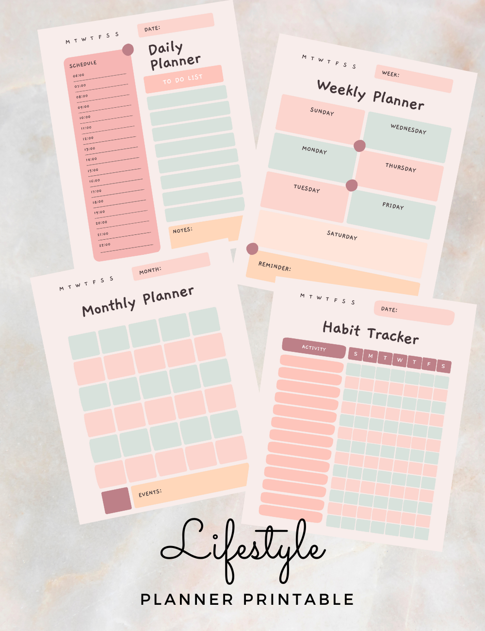 The Ultimate Life Planner  Printable Planner, Life Organizer