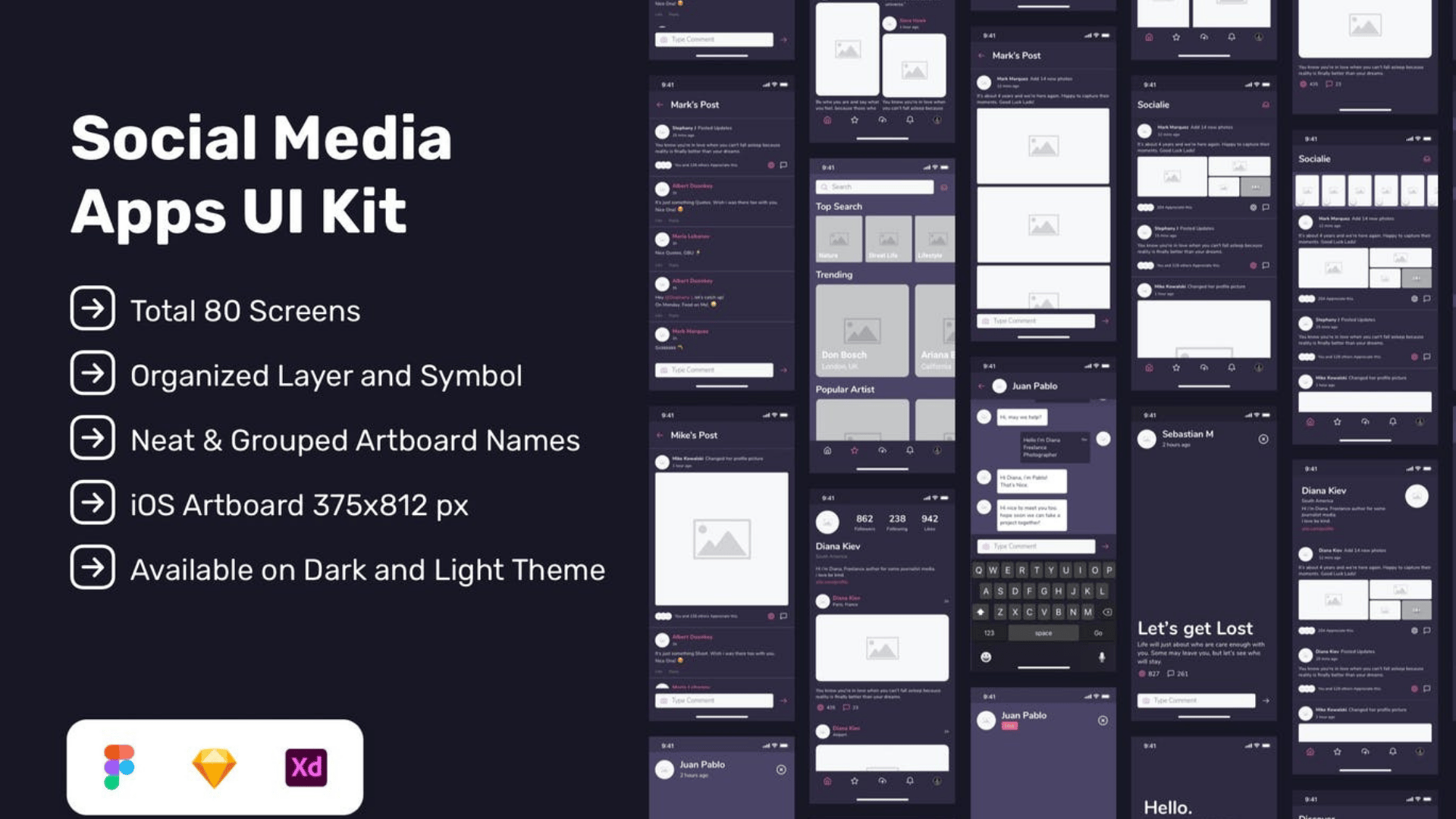 Social Media App UI Kit - Payhip