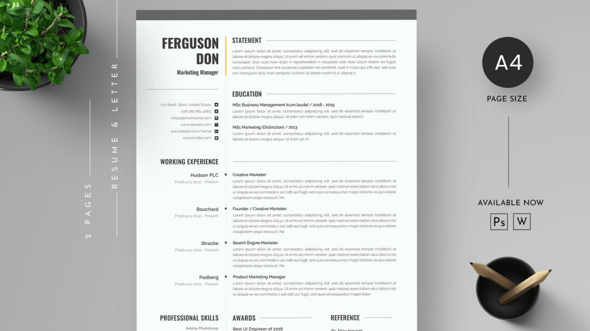 CV Resume Template - Payhip