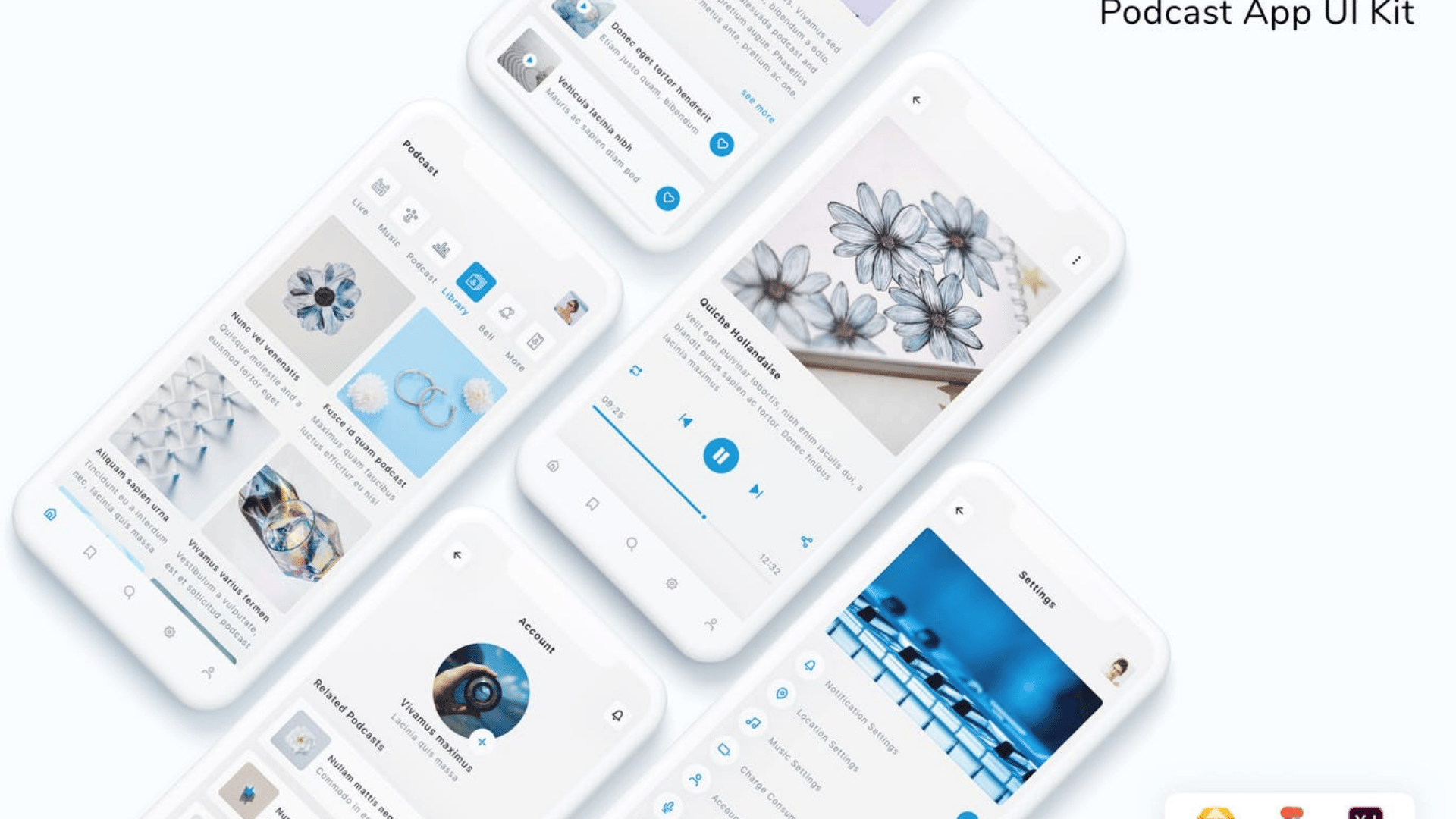 Podcast App UI Kit - Payhip