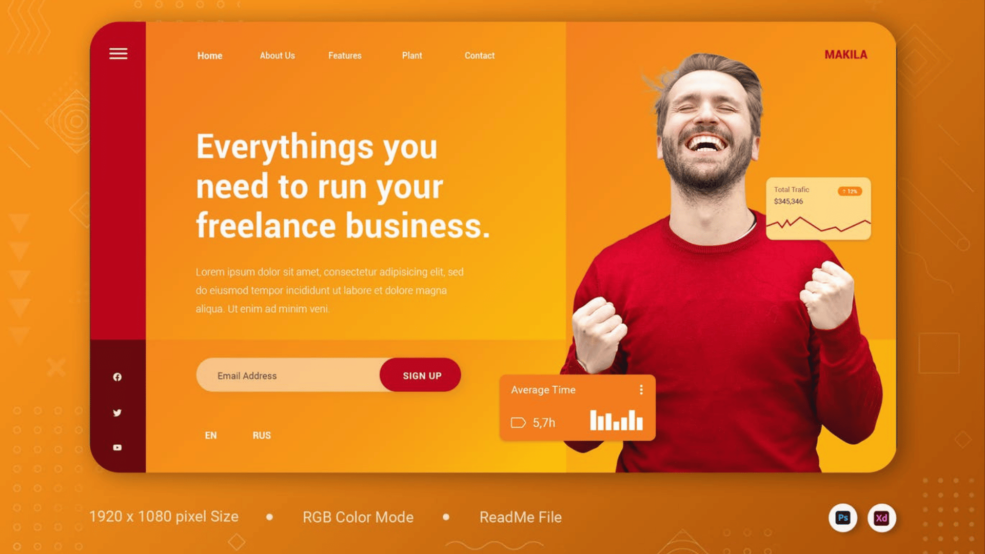 Website Header Template - Payhip
