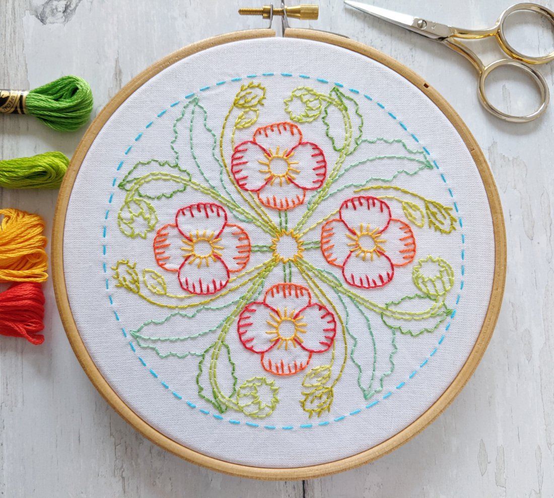 Flower Mandala Transfer Pattern - PDF Digital Download - The