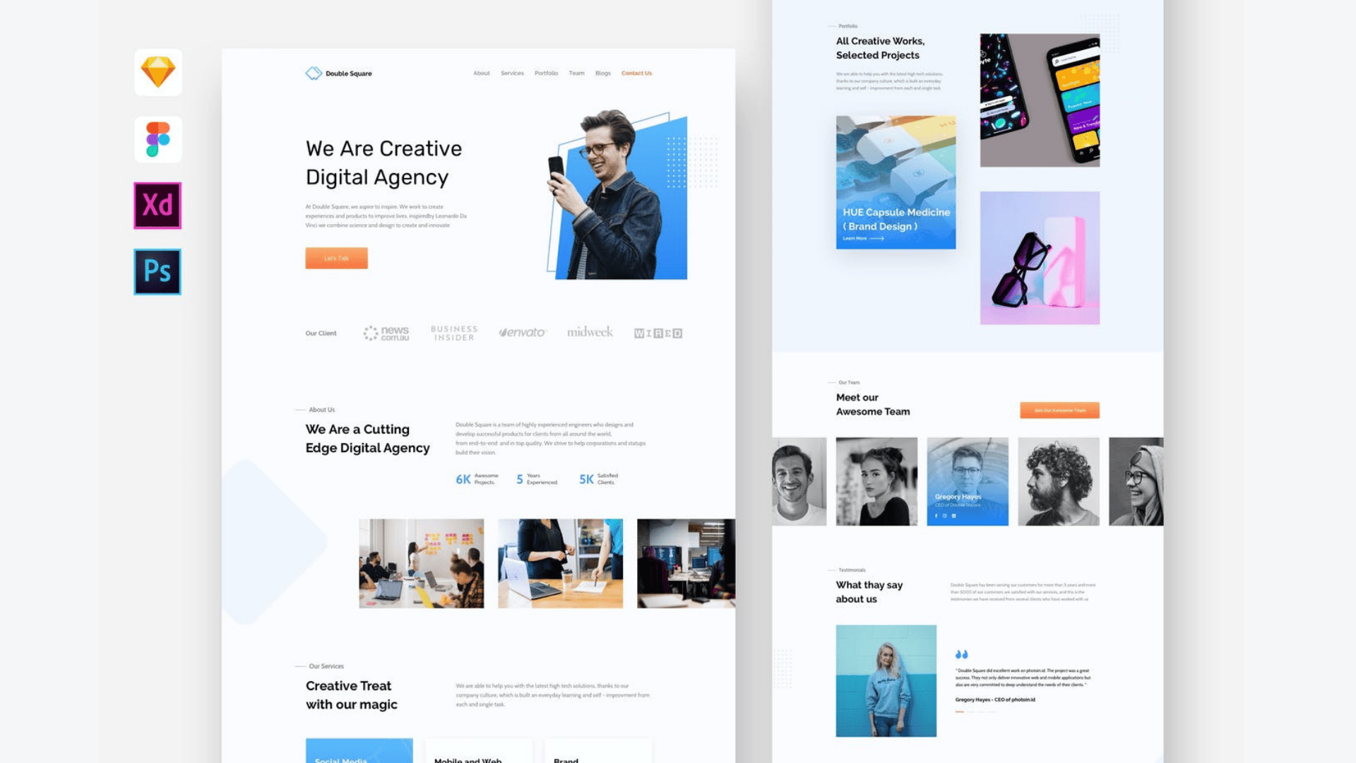 Digital Agency Website Template - Payhip