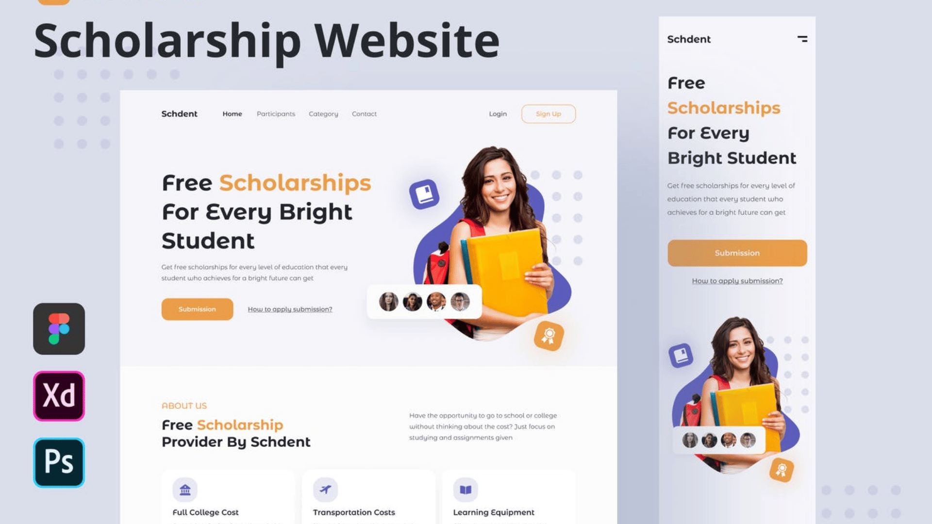 Scholarship Website Template - Payhip