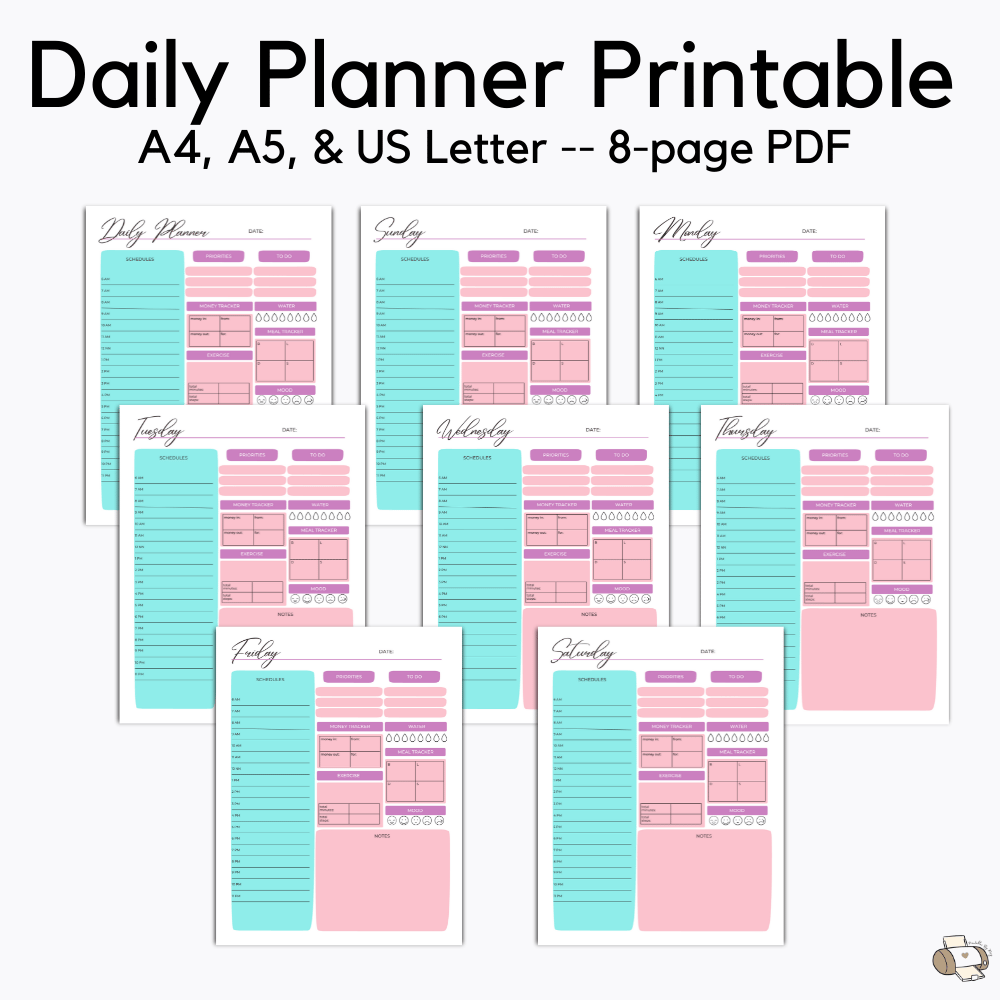 8-Page Daily Planner - Payhip