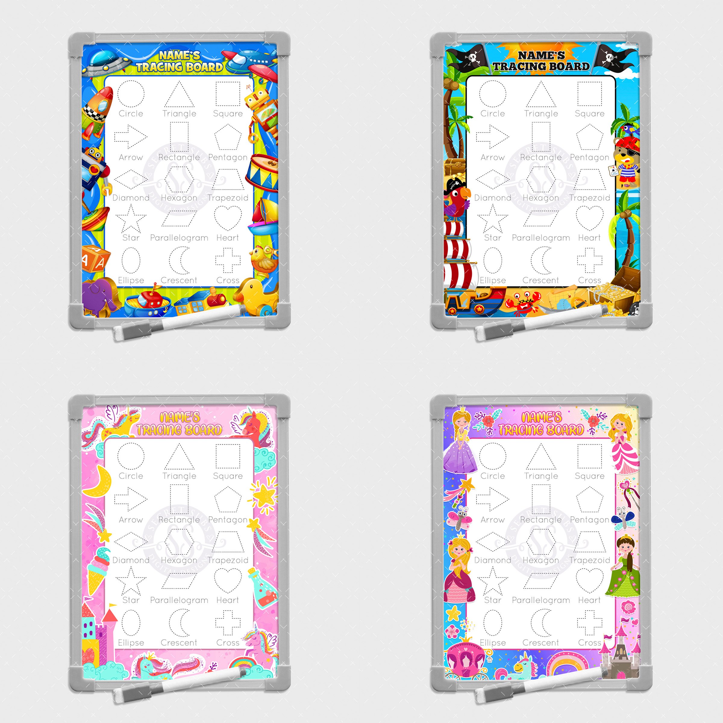 Shape Writing Board Set - Payhip
