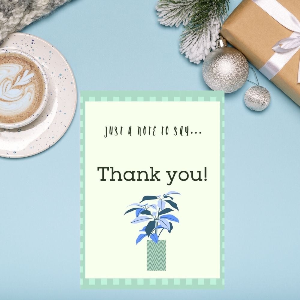 Printable Thank You Card Digital Thank You Card Instant 