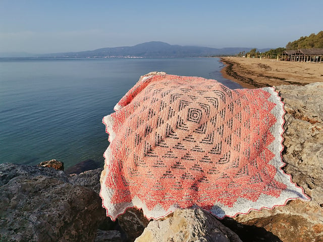 Sea Glass Mosaic pattern by BebaBlanket
