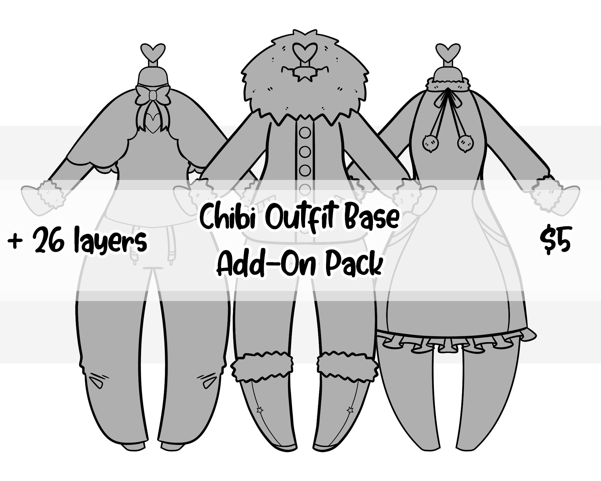 Chibi Outfit Base: Winter Add-On - Payhip