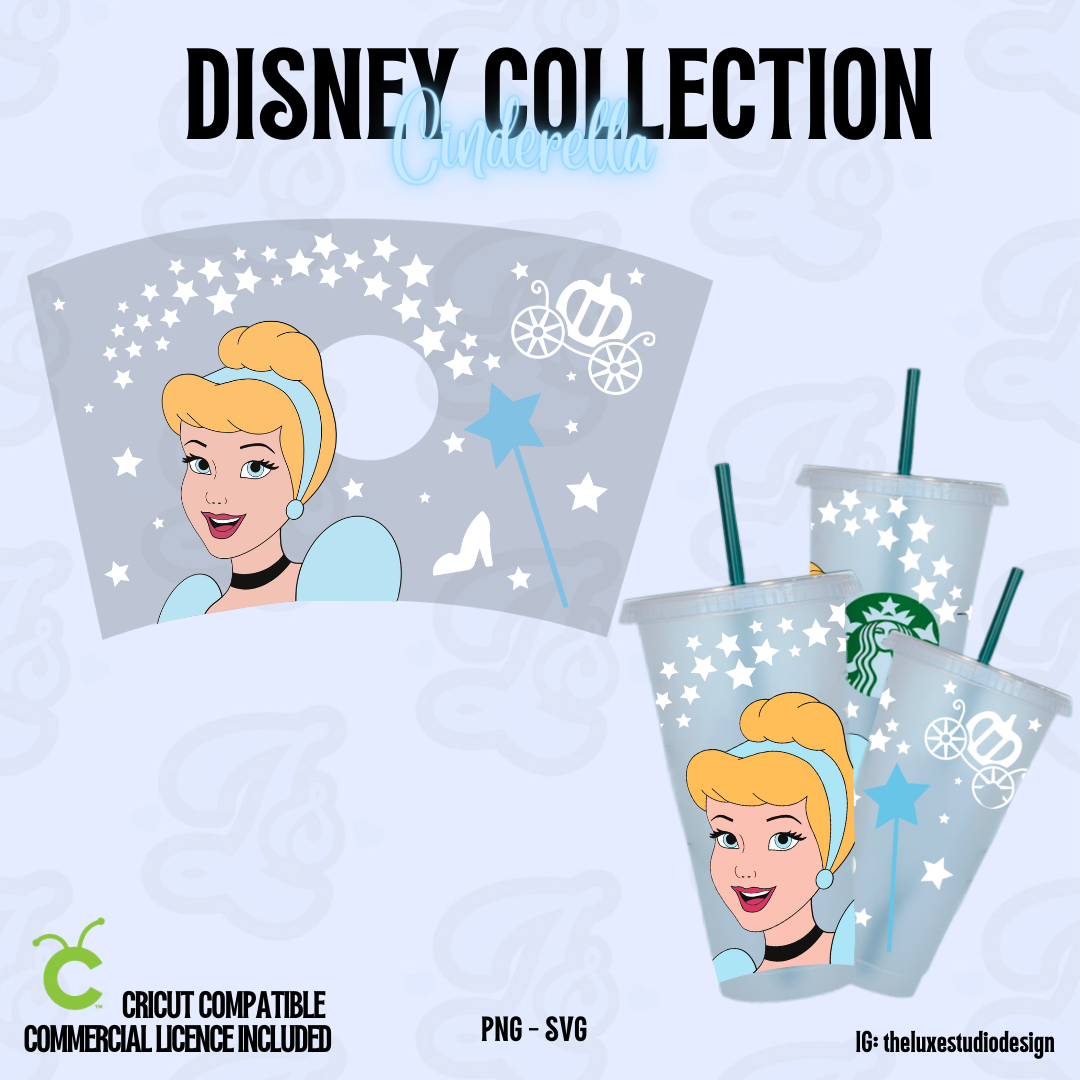 Disney starbucks wrap svg - Cricut font, svg file for cricut