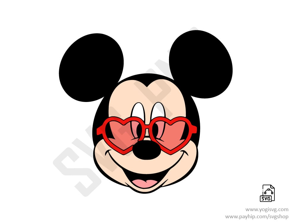 Disney Mickey Mouse And Friends Valentine's Day PNG - Instant Download