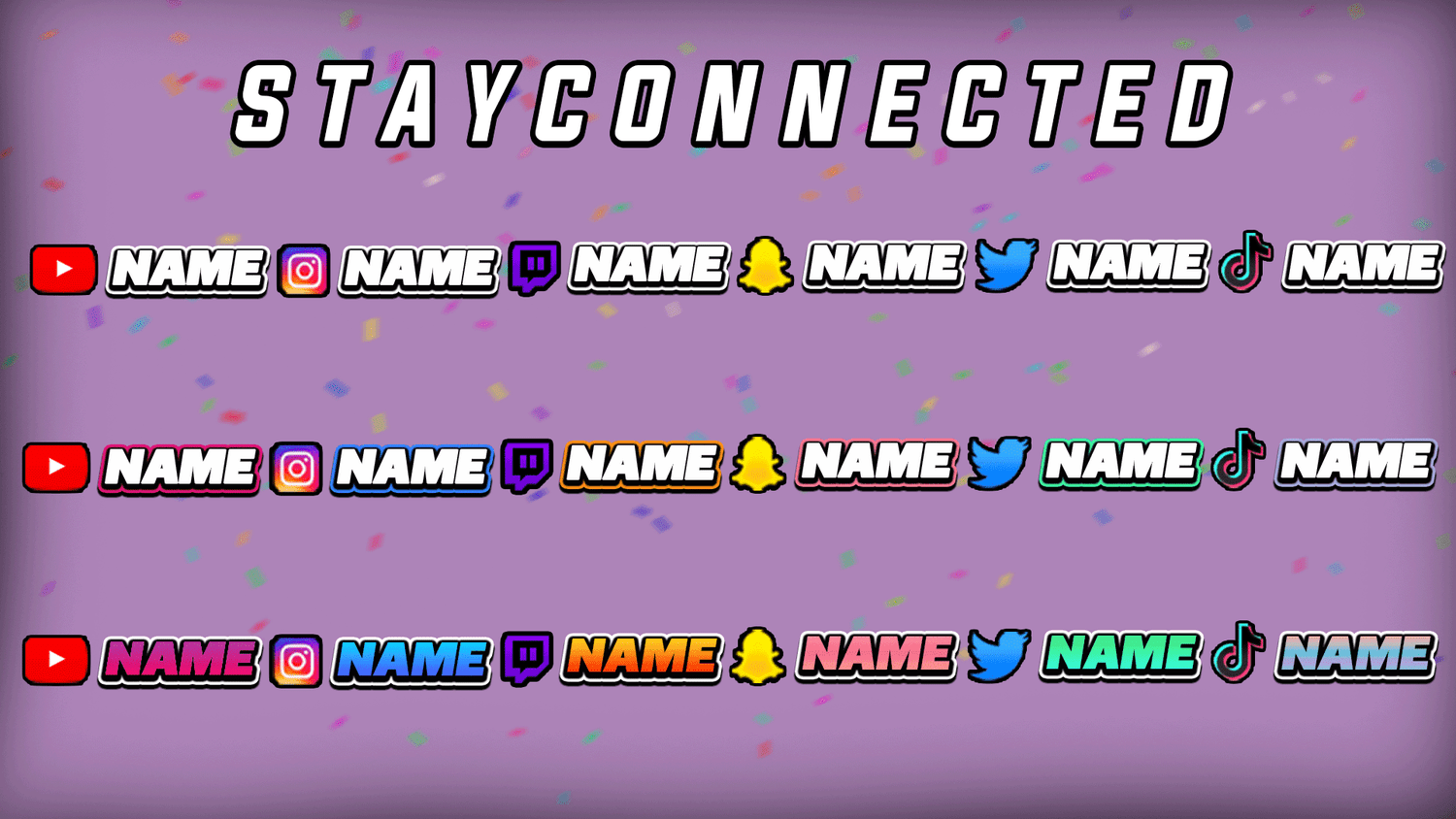 Social Overlay Pack - Payhip