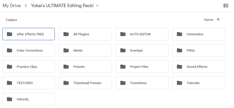editing pack contents
