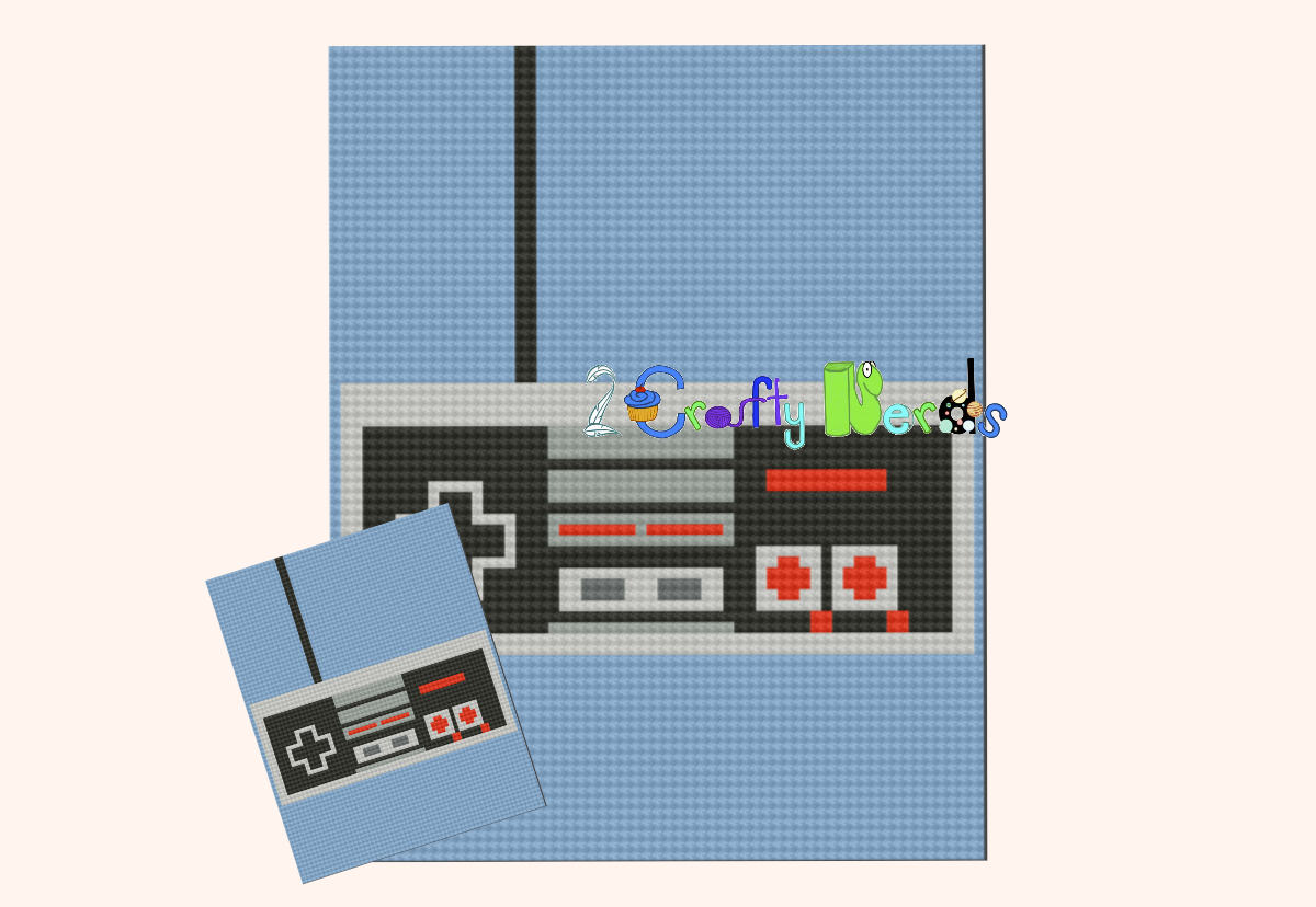 Original Nintendo Controller Pattern Graph With C2C Written - Payhip