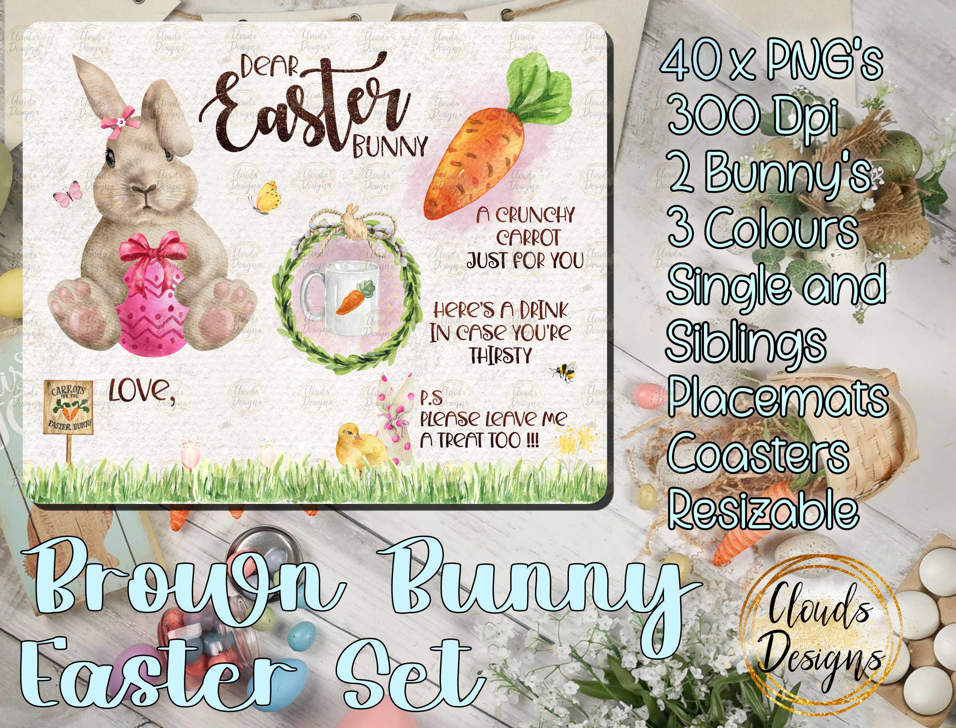 BROWN BUNNY EASTER BUNDLE - Payhip