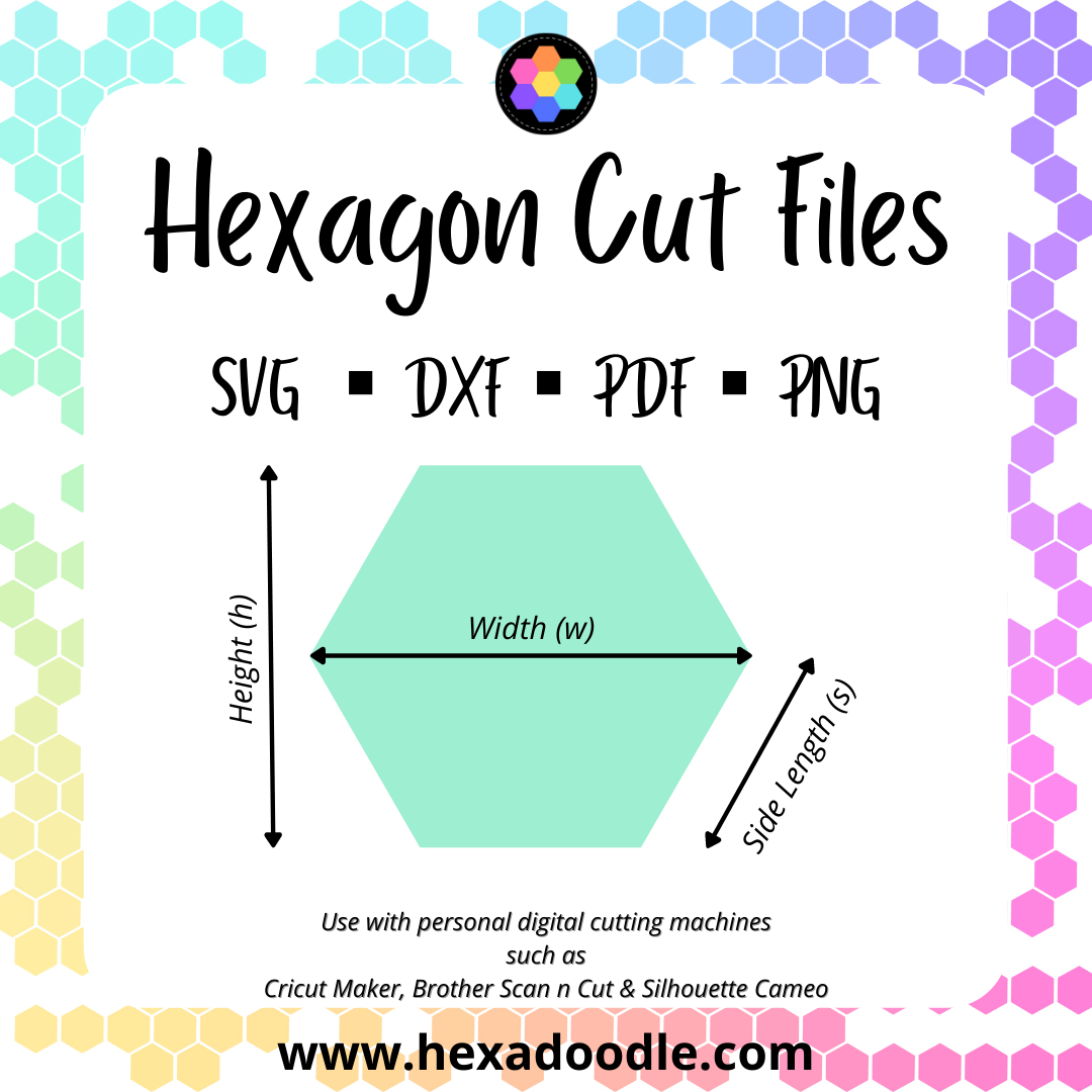 Hexadoodle Quilts - SVG & DXF cutting files and PDF Printables for