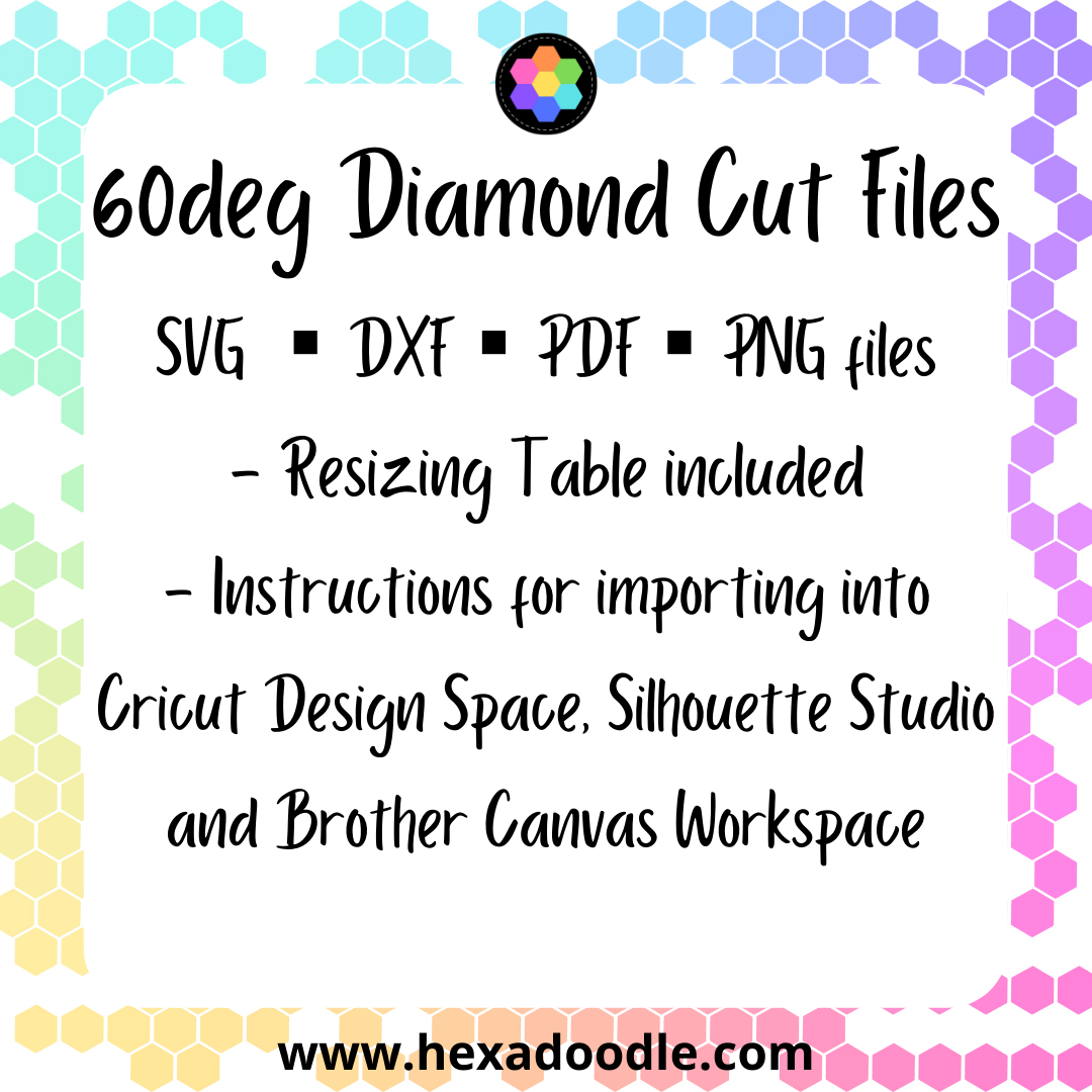 Hexadoodle Quilts - SVG & DXF cutting files and PDF Printables for