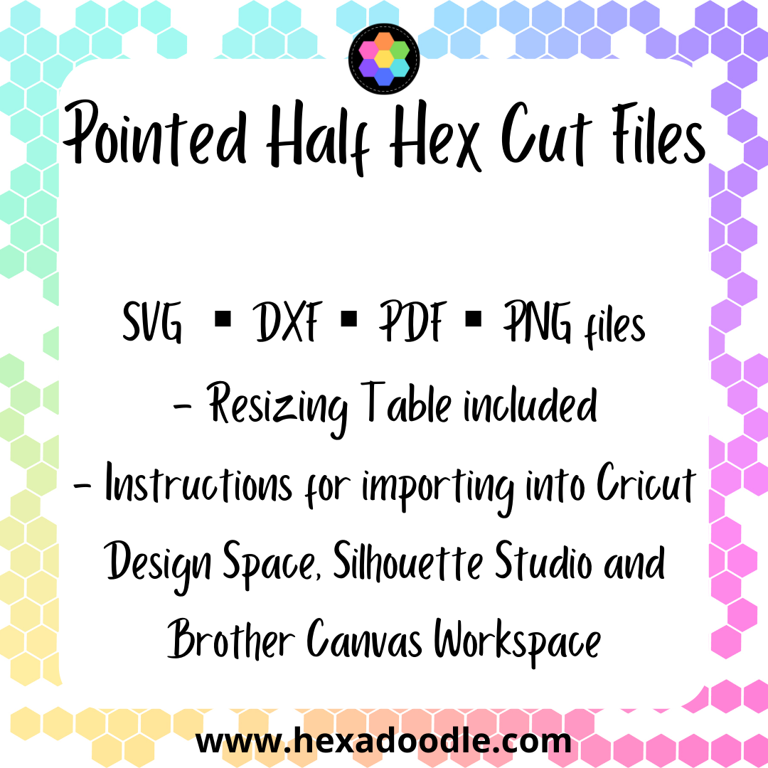 Hexadoodle Quilts - SVG & DXF cutting files and PDF Printables for