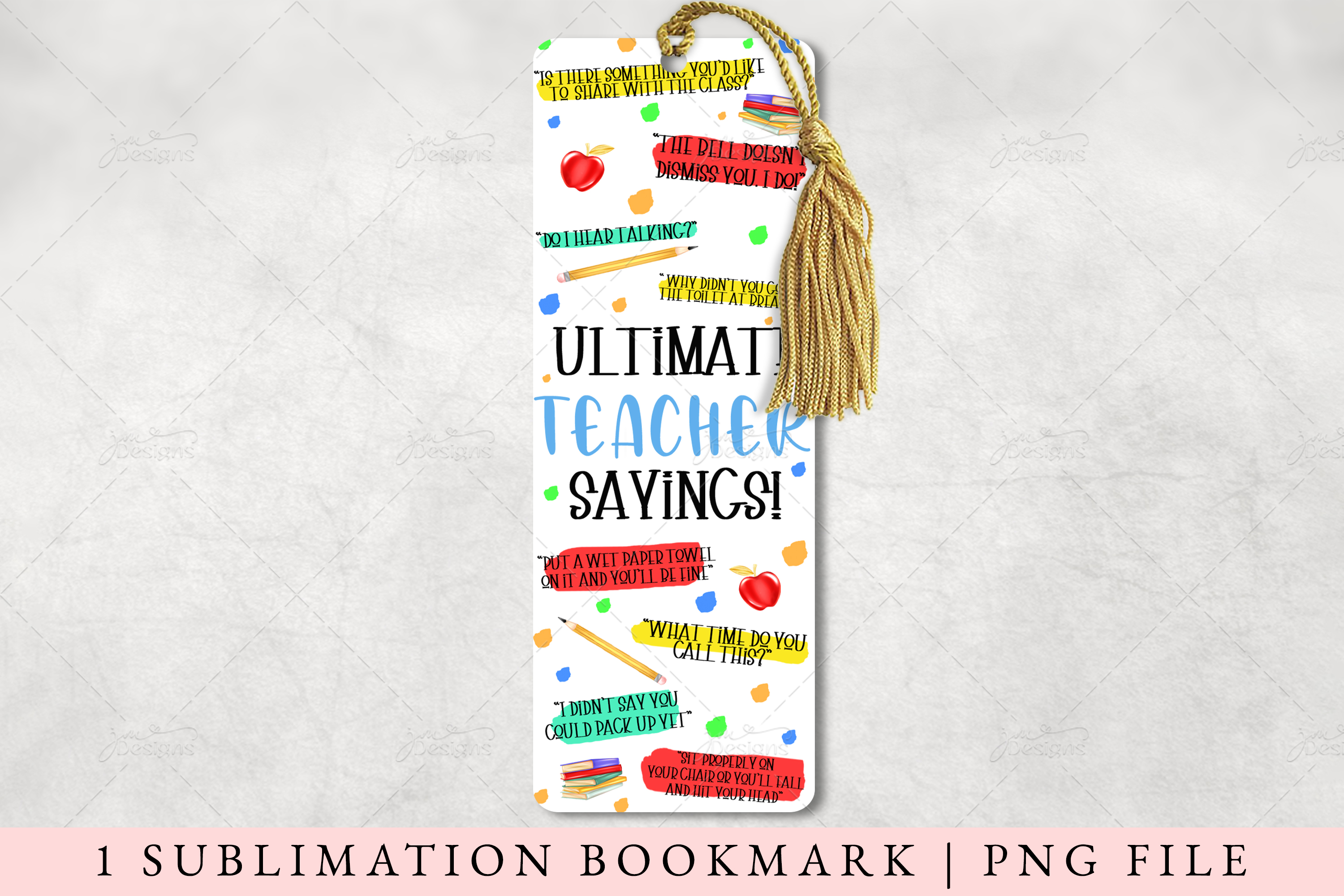 Sublimation bookmark pack of 10