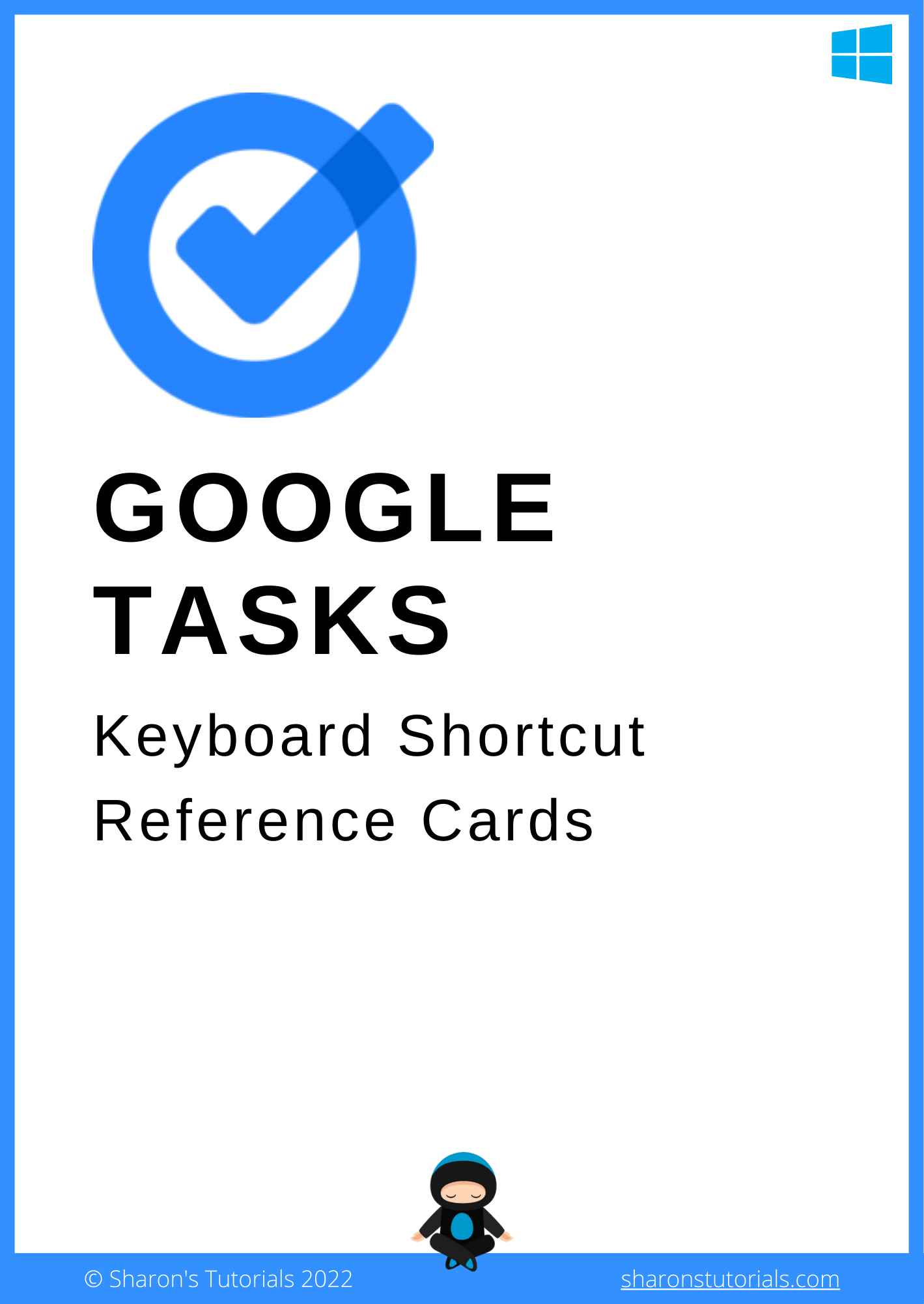 Google Tasks Keyboard Shortcut Reference Cards - Payhip