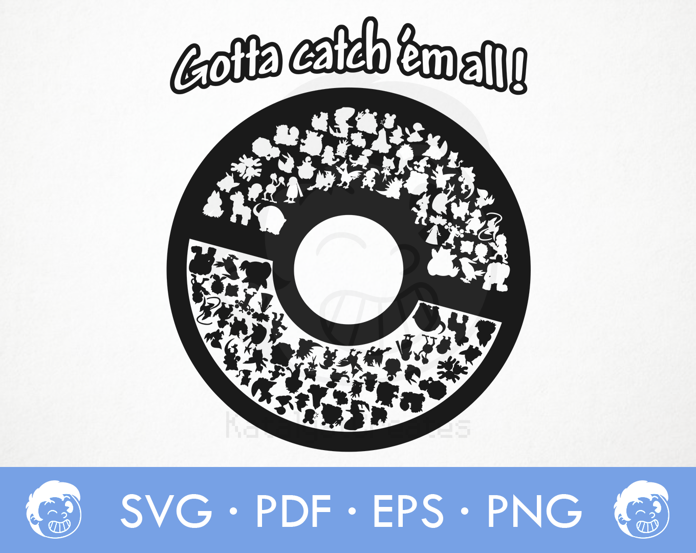 Pokeball SVG Vector Design - MasterBundles