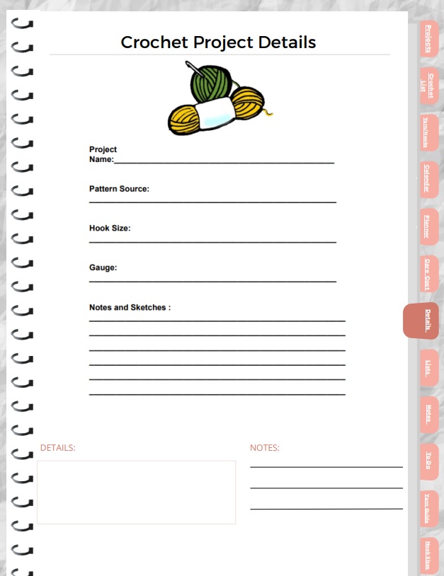 Editable Crochet Planner Journal Notebook - Payhip
