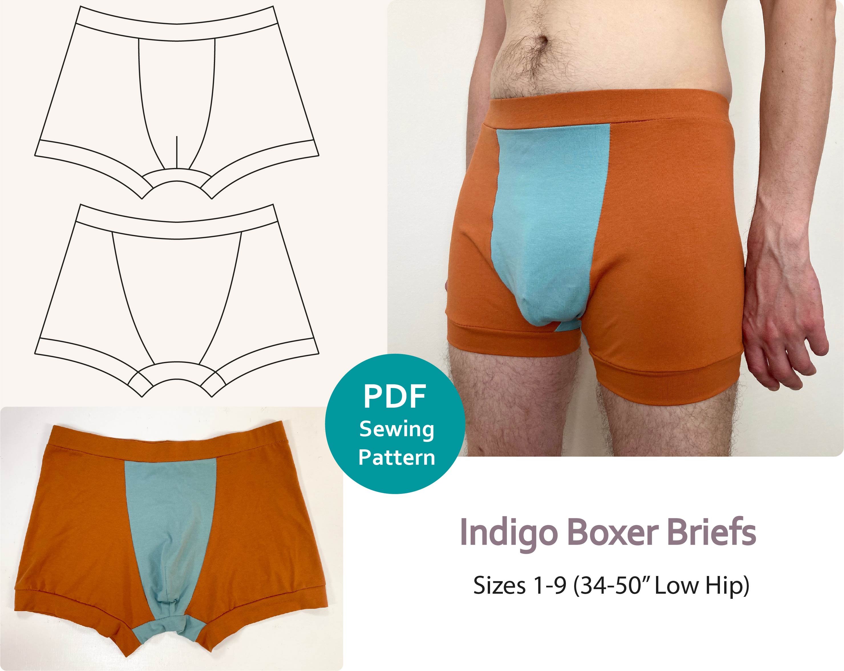 Indigo Boxer Briefs/Shorts Sewing Pattern DIGITAL - Payhip