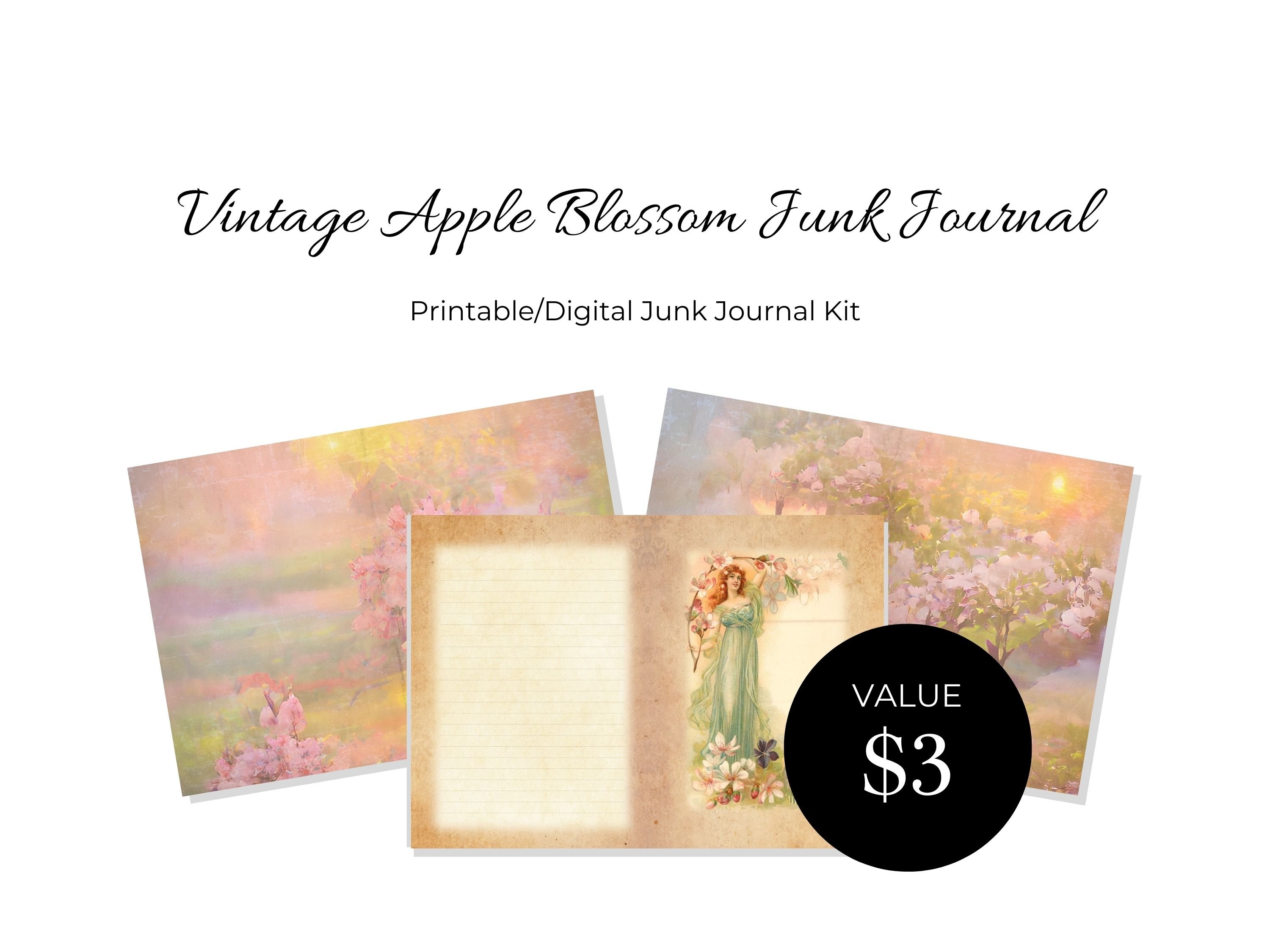 Apple Blossom Junk Journal Kit